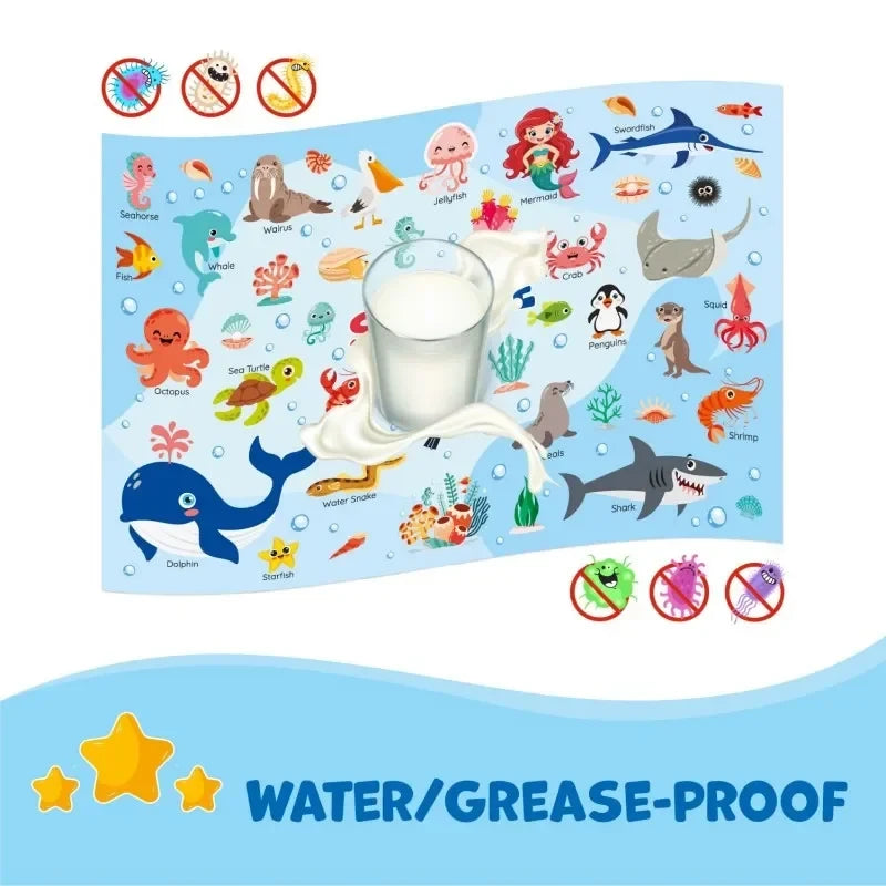 Disposable Childrens Learning Placemats
